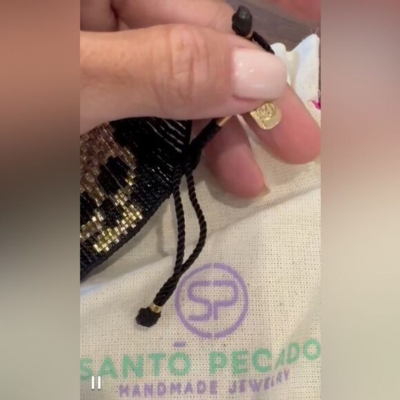 NWT SANTO PECADO SKULL BRACELET - Picture 2 of 2